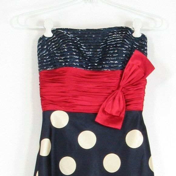 Blue TIFFANY DESIGNS empire waist dress 0 - Picture 2 of 4